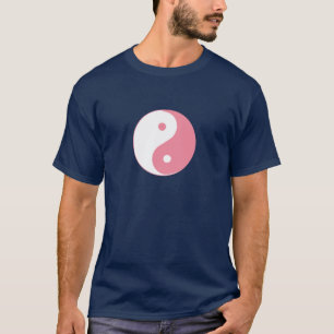 Pink Yin-Yang Symbol T-Shirt