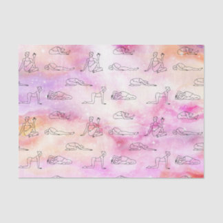Pink Yoga (Design 33 Pink Series) Tissue Paper