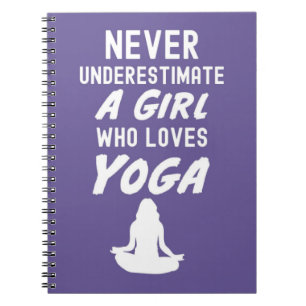 Pink Yoga Gifts For Baby Girl Notebook