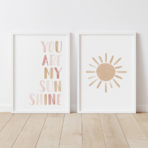 Pink You Are My Sunshine and Sun Girl Nursery