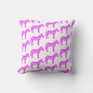 Pink Zebra Cushion