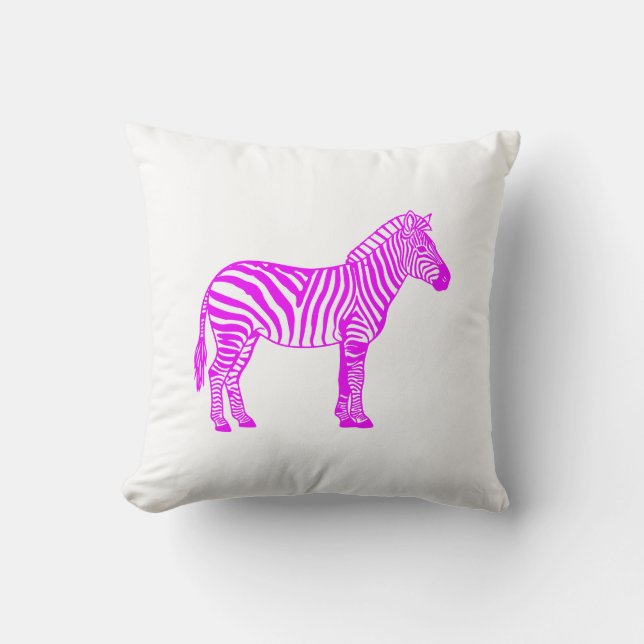 Pink Zebra  Cushion (Front)