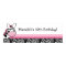 Pink Zebra Diva Custom Baby Shower Banner