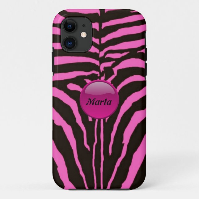 Pink Zebra iPhone5 Case (Back)