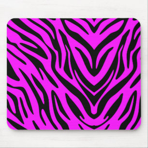 Pink Zebra Mouse Pad