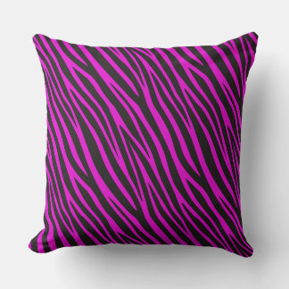 Pink Zebra Pattern Cushion