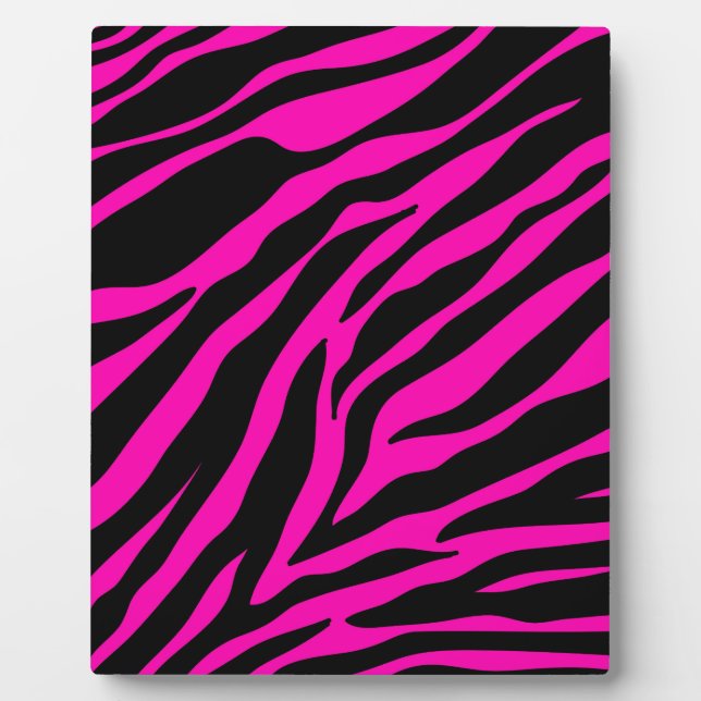 pink zebra plaque (Front)
