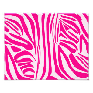 Pink zebra print