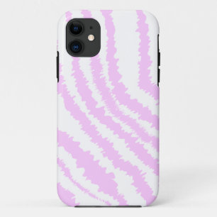 Pink Zebra Print, Animal Pattern. iPhone 11 Case