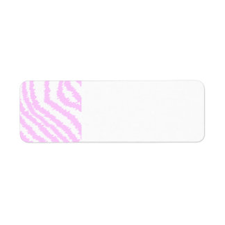 Pink Zebra Print, Animal Pattern. Return Address Label