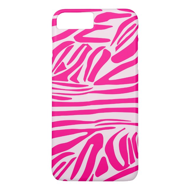 Pink zebra print Case-Mate iPhone case (Back)