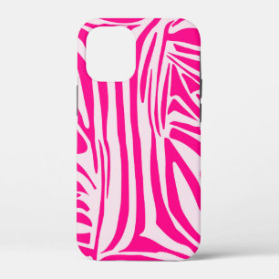 Pink zebra print iPhone 12 mini case
