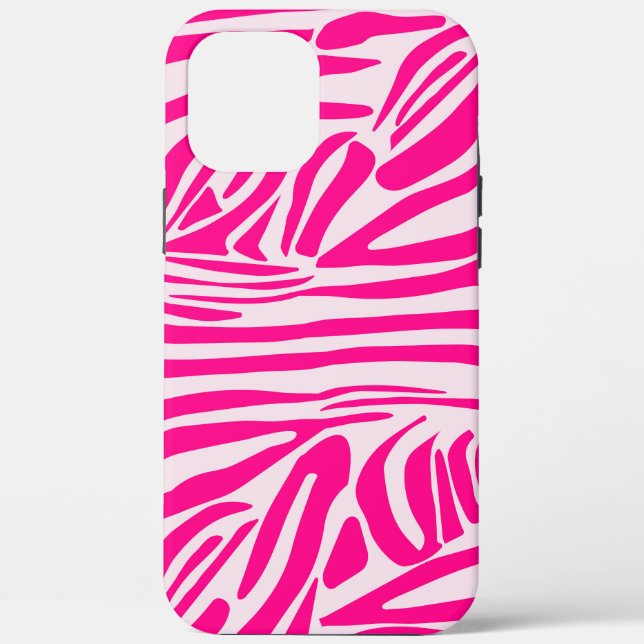Pink zebra print Case-Mate iPhone case (Back)