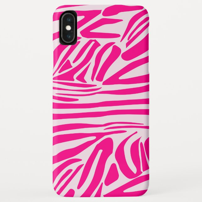 Pink zebra print Case-Mate iPhone case (Back)