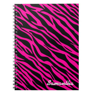 Pink Zebra Print - Custom Notebook Journal