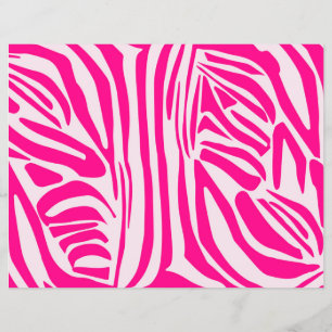 Pink zebra print flyer