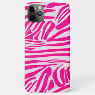 Pink Zebra Print Pattern iPhone 11 Pro Max Case
