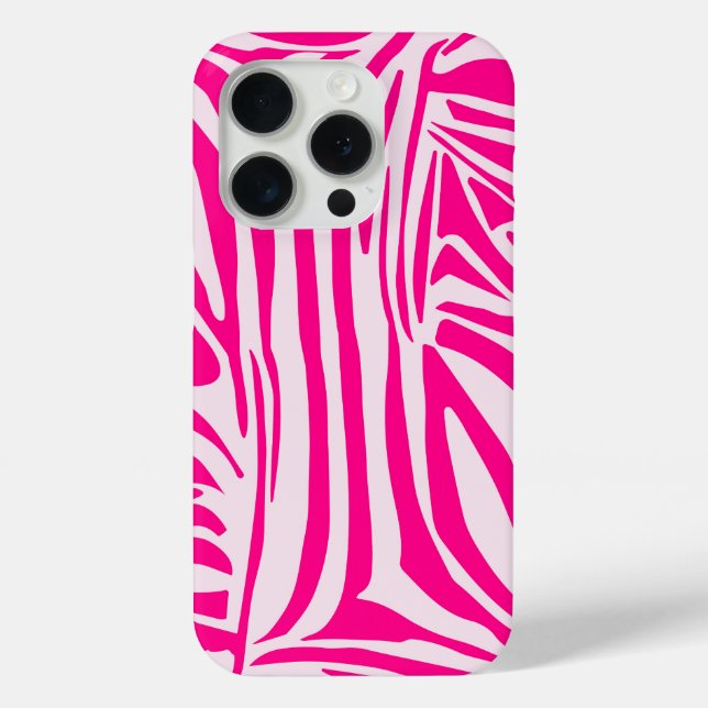 Pink Zebra Print Pattern Case-Mate iPhone Case (Back)