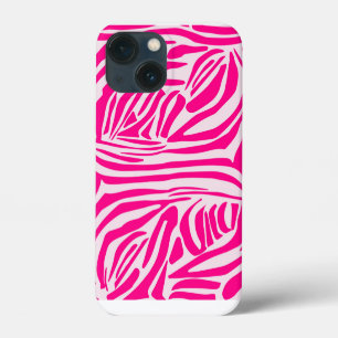 Pink Zebra Print Pattern iPhone 13 Mini Case