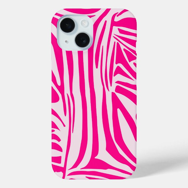 Pink Zebra Print Pattern Case-Mate iPhone Case (Back)