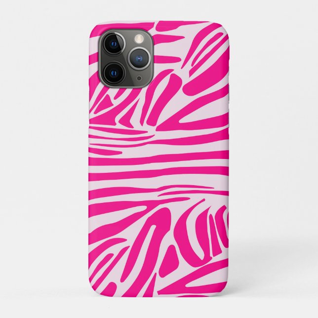 Pink Zebra Print Pattern Case-Mate iPhone Case (Back)