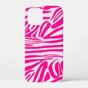Pink Zebra Print Pattern iPhone 12 Mini Case