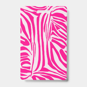Pink Zebra Print Pattern ID Badge