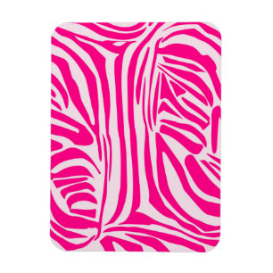 Pink Zebra Print Pattern Magnet