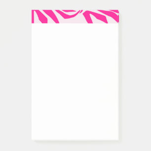 Pink Zebra Print Pattern Post-it Notes