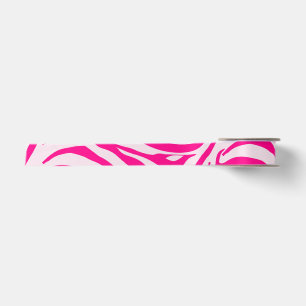 Pink Zebra Print Pattern Satin Ribbon