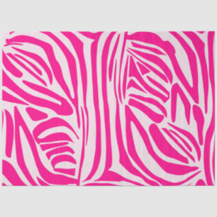 Pink Zebra Print Pattern Tissue Paper