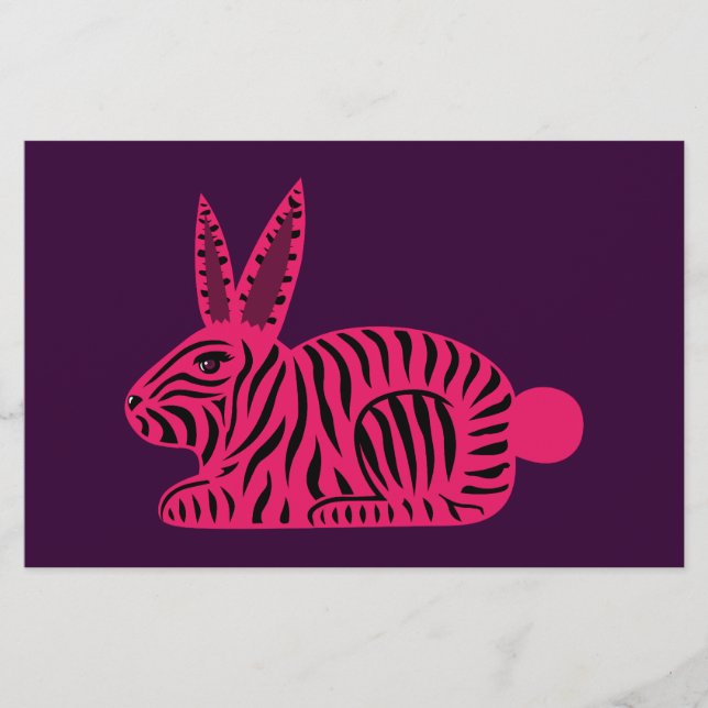 Pink Zebra Rabbit (Front)