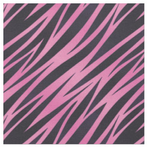 Pink Zebra Stripe Background Fabric