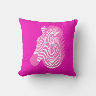 Pink Zebra T-Shirt Cushion