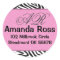 Pink Zebra with initials