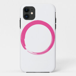 Pink Zen Symbol / Enso Circle iPhone 11 Case