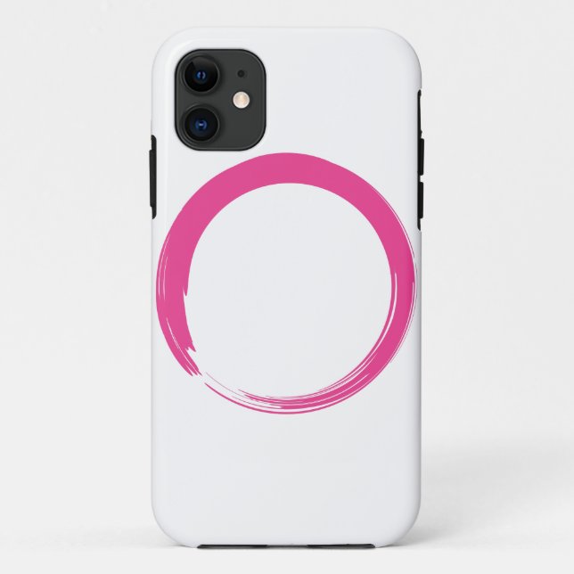 Pink Zen Symbol / Enso Circle Case-Mate iPhone Case (Back)