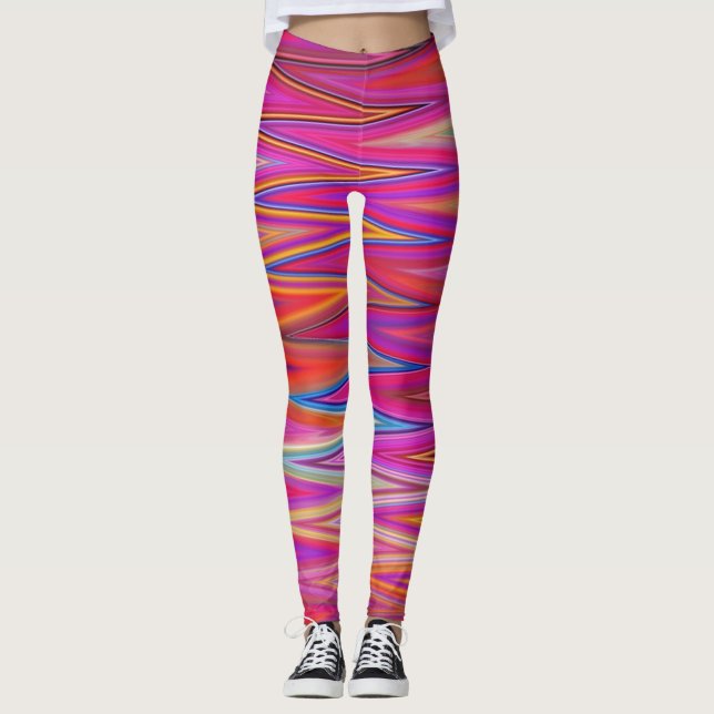 Pink ZigZag Leggings (Front)