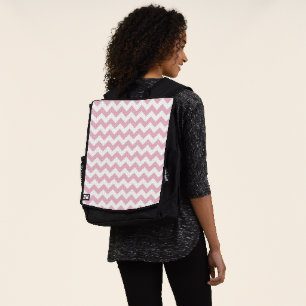 Pink Zigzag, Pink Chevron, Geometric Pattern Backpack
