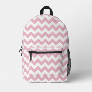 Pink Zigzag, Pink Chevron, Geometric Pattern Printed Backpack