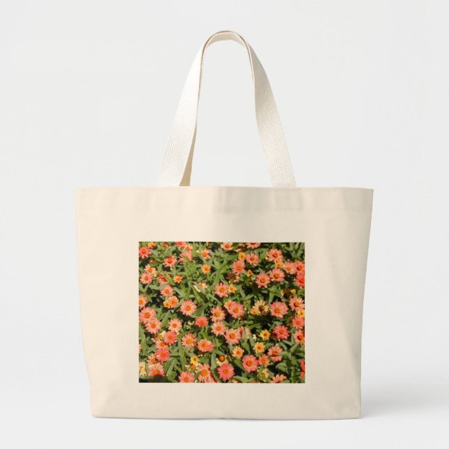 Pink Zinnias Bag (Front)