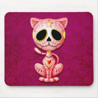 Pink Zombie Sugar Kitten Mouse Pad