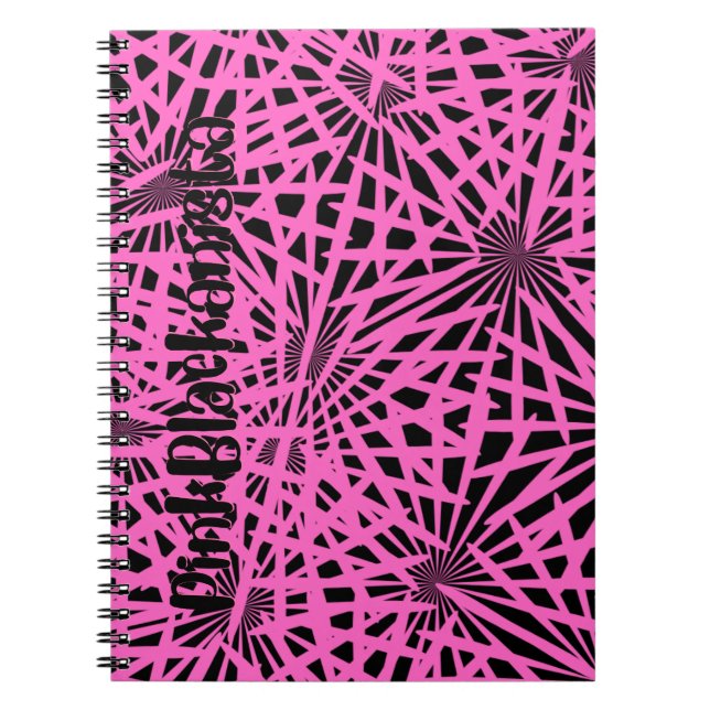 pinkblackanista floral notebook (Front)