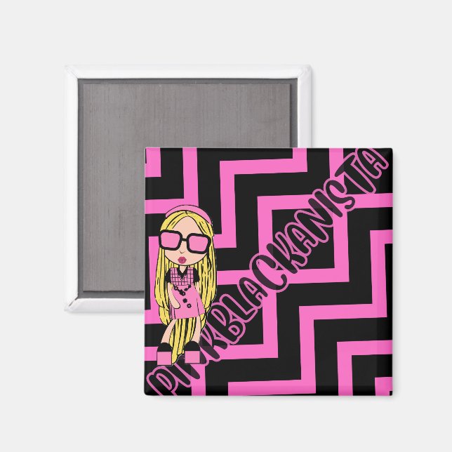 pinkblackanista magnet (Front/Back)
