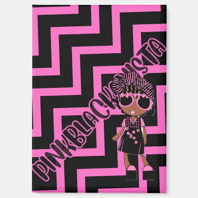 pinkblackanista magnet (Front)