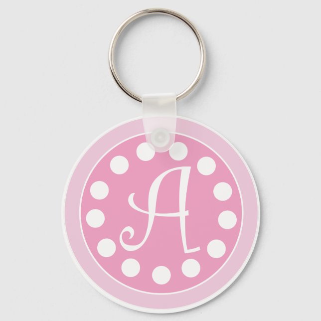 pinkdotsA keychain.ai Key Ring (Front)