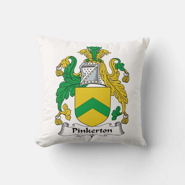 Pinkerton Family Crest Cushion (Front)