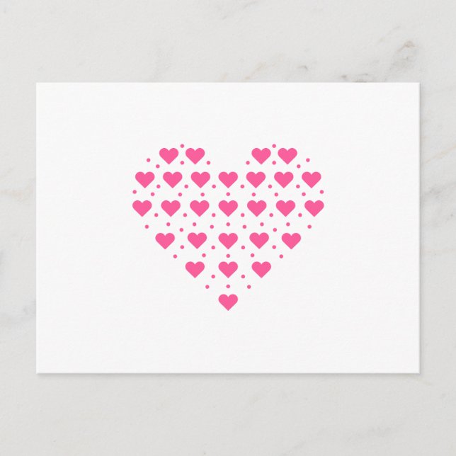 Pinkes Herz Postcard (Front)