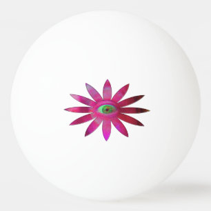 Pinkish Eye Flower Ping Pong Ball