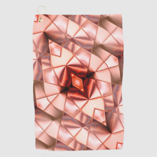 Pinkish gigantic 'pearl flowers', virtual drawing golf towel